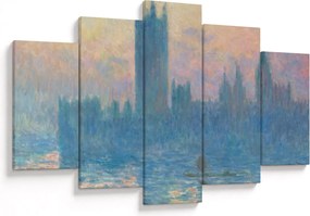 Tablou - Claude Monet, The Houses of Parliament, Sunset, reproducere (150x105 cm)