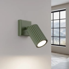 Spot de perete Sollux SL.1616 KARBON 1xGU10/10W/230V verde