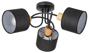 Lustra aplicata design industrial Miguel negru