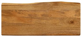 vidaXL Blat masă cu margini naturale, 80x40x2,5 cm, lemn masiv mango
