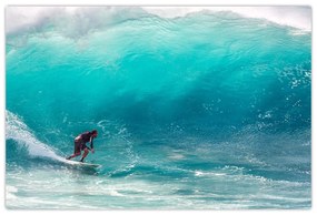 Tablou - Surfer în valuri (90x60 cm)