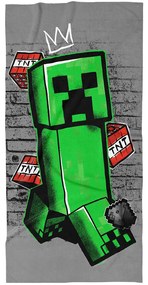 Carbotex Prosop pentru copii Minecraft Creep King,70 x 140 cm