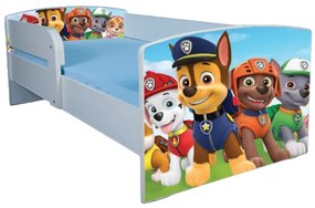 Patut cu Paw Patrol 2-6 ani saltea 130x60 cm, fara sertar ptv3355