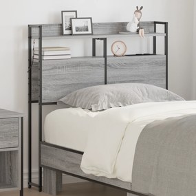 vidaXL Tăblie de depozitare cu raft sonoma gri 80 cm Lemn compozit