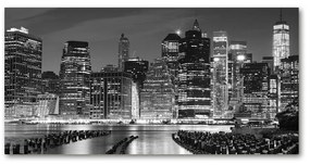 Tablou acrilic Manhattan pe timp de noapte