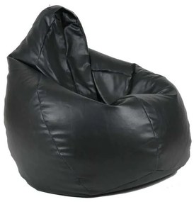 Fotoliu puf copii, Nirvana Light Pufrelax, Material Piele ecologica - Negru