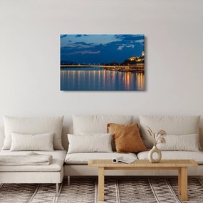 Tablou cu Bratislava și palat (90x60 cm)