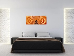 Tablou cu statuie mică (120x50 cm)