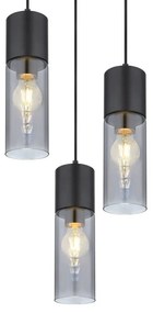 Lustra cu 3 pendule design modern ANNIKA negru