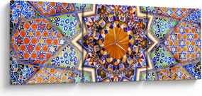 Tablou cu mozaic (cu ceas) (90x30 cm)