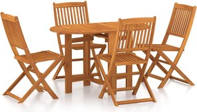 vidaXL Set mobilier de grădină, 5 piese, lemn masiv de acacia