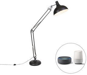 Lampă de podea inteligentă neagră reglabilă cu Wi-Fi A60 - Hobby