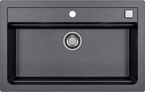 Chiuveta compozit Alveus Atrox 40 negru 79x50 cm