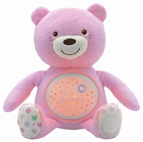Proiector cu sunete BABY BEAR 3xAAA roz Chicco