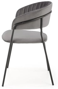 Scaun K426 Velvet Gri – l57 x A54 x H79 cm