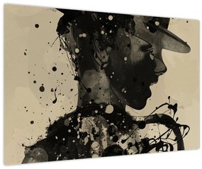 Tablou - Femeie de jazz (90x60 cm)