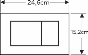 Clapeta actionare dubla rezervor wc, alb mat, Geberit Sigma40 Alb mat