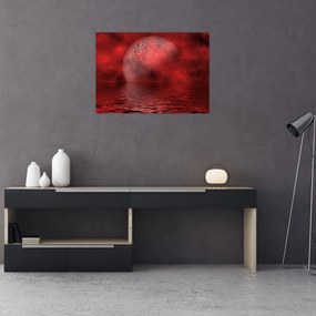 Tablou - Luna pe nivelul apei (70x50 cm)