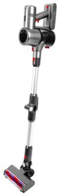 Aspirator vertical Oliver Voltz OV51001L, Manual, Li-ion 2500 mAh, 25.9 V, 3 Viteze, Filtru HEPA, 0.7 L, Sistem Ciclon, Gri