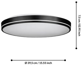 Plafonieră LED dimabilă Eglo 75706 LED/22W/230V 3000-6500K + telecomandă