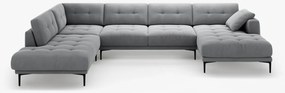 Coltar panoramic Bemy 7 locuri catifea Salvador L373 cm