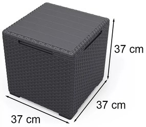 Set mobilier de grădină Iowa Balcon cu masă Vigo grafit