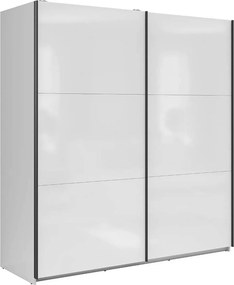 Dulap TETRIX, alb lucios, PAL, cu 2 usi, 183x60x196 cm