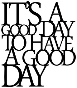Decorațiune de perete Wallity Good Day, negru