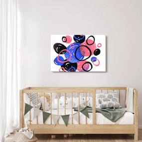 Tablou - Motiv cercuri în culori vii (90x60 cm)