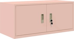 vidaXL Dulap de depozitare Roz 90 x 40 x 40 cm Oțel
