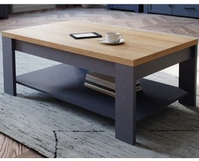 Masa Cafea Boho, Stejar Riviera Si Stejar Bleumarin 100 Cm