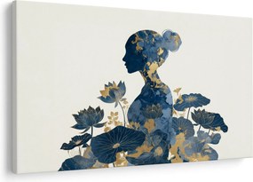 Tablou - Profil de femeie din marmură (90x60 cm)