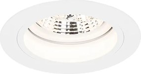 Spot integrat rotund alb reglabil - Chuck 70