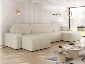 Colțar în formă de U Euston U S (crem + Negru) (cu sp. depozitare). 1104895