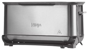 Prajitor paine 3in1 Ninja ST202EU, 2400W, 7 programe, Control temperatura, Grill, Dezghetare, Reincalzire, Functionare orizontaa, Argintiu