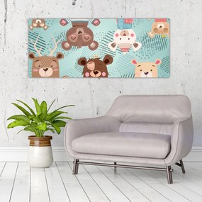 Tablou - Ursuleții veseli (120x50 cm)