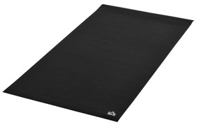 HOMCOM Covor Protecție Podea pentru Echipamente Fitness, Antialunecare, Rezistent la Abraziune, 180x90cm, Negru | Aosom Romania