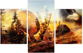 Tablou - Motiv șamanic (90x60 cm)