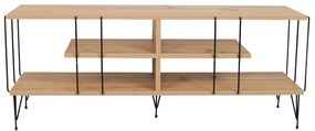 Comoda TV Eze, Crem - Alb - Maro - Gri, 120 x 45 x 30 cm