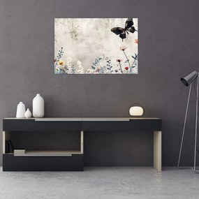 Tablou - Pajiște în beton (90x60 cm)