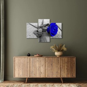 Tablou - Trandafir albastru (90x60 cm)