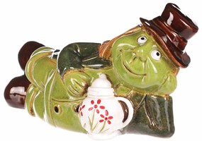 Decorațiuni de grădină Vodník ležící, ceramică, 10x 10 x 13 cm, 13 cm