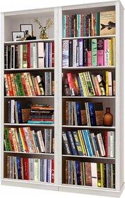 Bibliotecă albă din lemn de pin 148x223 cm Anita – Støraa