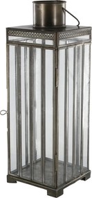 Felinar auriu, din metal, H40.5 cm, Antique