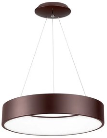 Lustra moderna suspendata LED 3000K 60cm RANDO maro NVL-6167209