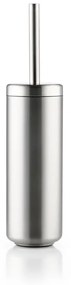 Perie de WC argintiu-mat din oțel inoxidabil Ume – Zone