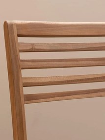 Scaun dining stivuibil maro din lemn de tec Tirama