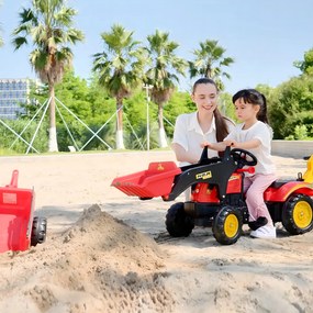 Buldozer de jucarie, plastic, 179x42x59 cm, negru HOMCOM | Aosom Romania