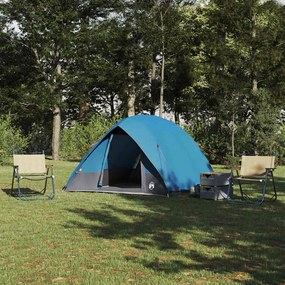 vidaXL Cort de Camping albastru 275 x 230 x 140 cm Poliester