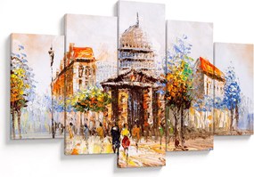 Tablou - Monument de oraș pictat (150x105 cm)